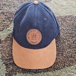 H&M Dark Blue and Beige Cap